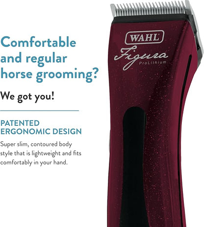 Wahl Professional Animal Figura Equine Horse Cordless Clipper Kit - Metallic Red
