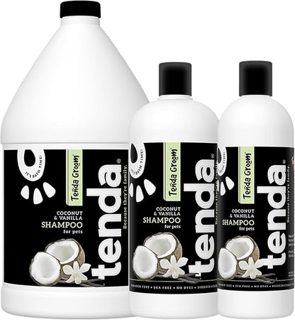 Tenda Coconut and Vanilla Dog Shampoo (16oz)