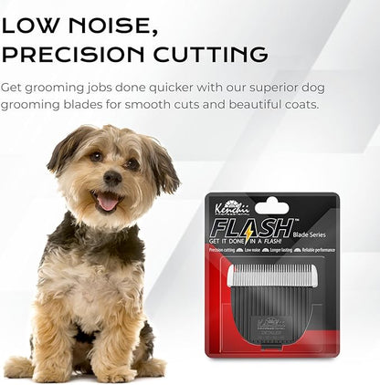 Kenchii Flash Clipper Blade (Fine Detailer) Only Compatible with Flash Clipper, Black & White