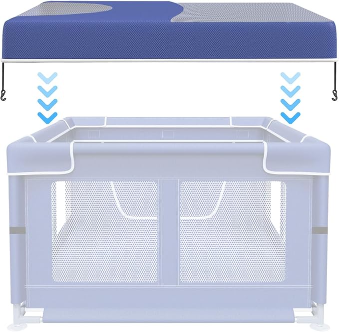 Puppy Playpen Cover, Fit for 42X42 Inch Dog Playpen, Used to Prevent Pets from Escaping（Contains Only Cover）