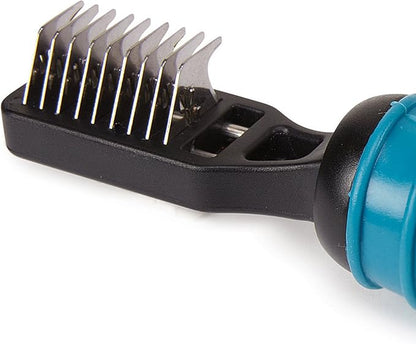 Master Grooming Tools Ergonomic DeMatting Tools — Reversible DeMatting Tools for Grooming Dogs - 9-Blade Style