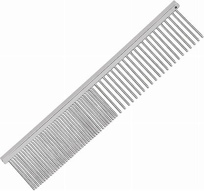 Master Grooming Tools Rainbow Greyhound Combs-European-Style Combs for Grooming Dogs - Face/Finishing, 4.5".
