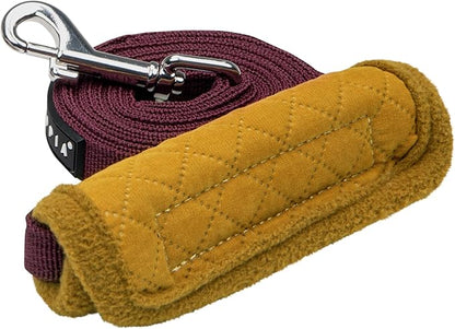 Puppia Irvin Dog Leash Diamond Pattern for Small and Medium Dog, Mustard, Medium