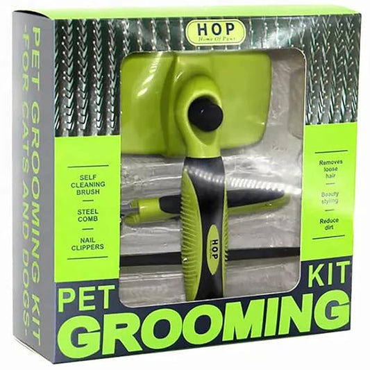 dog brush for shedding dog hair brush for long haired dogs (Green）