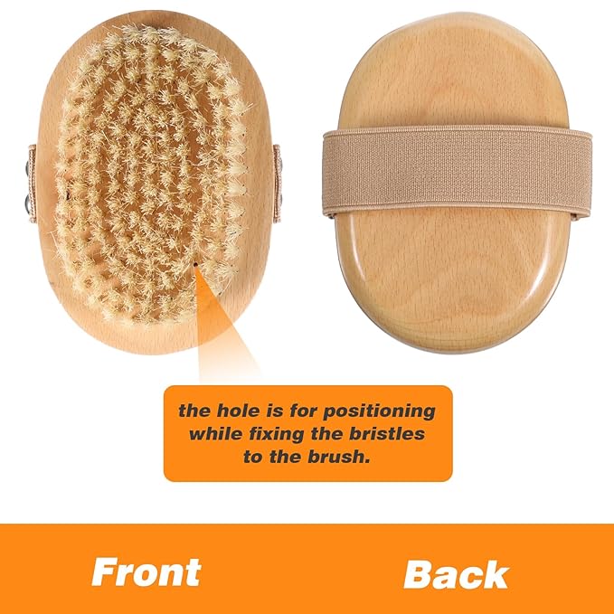 Soft Bristle Pet Brush, Pet Close Brush Bamboo Massage Handheld with Soft Boar Bristles and Elastic Band for Short Haired Cats and Dogs