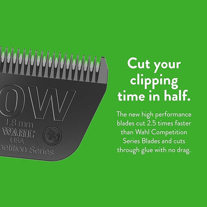 Wahl Professional Animal 10W Extra Wide Ultimate Competition Series Detachable Blade with 1/16-Inch Cut Length (2377-500)