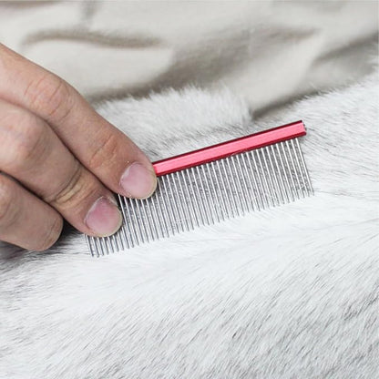 PetPhindU Hair Comb - Stainless Steel Dog Hair Comb for Home Grooming, Removes Float Hair and Dirt, Prevents Entanglement, Massages and Promotes Blood Circulation, Blue