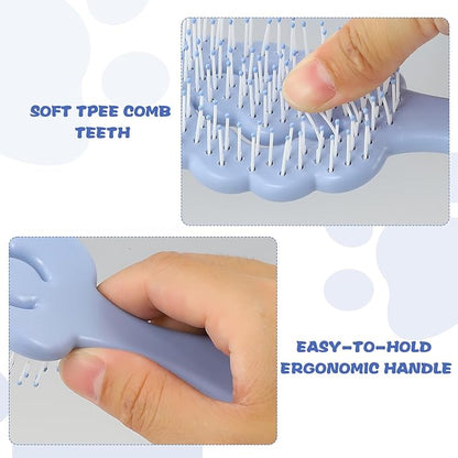 Puppy Brush for Small Dogs, Puppy Brushes for Grooming, For Combing and Detangling curly Hair, Perfect for Shih Tzu, labradoodle poodle, Yorkshire Terrier and Maltese, (Blue)