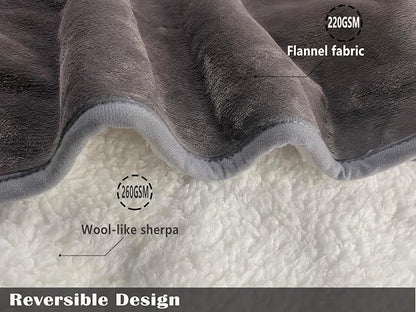 Bucephalus Waterproof Dog Blanket, Thick Reversible Soft Pet Blankets for Couch Bed Protection, Pee Proof Sherpa Fleece Blanket for Small Medium Large Dogs Puppy Cats Washable (Brown,25"×35")