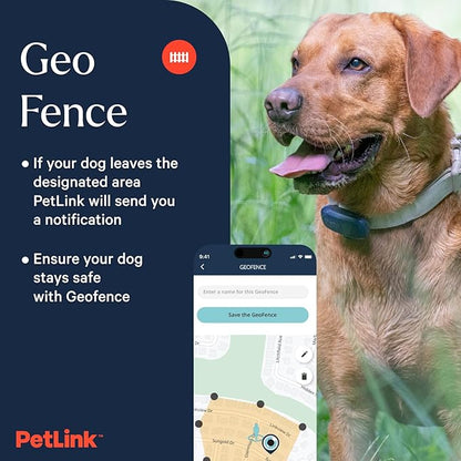 GPS Dog Tracker - Real-time Pet Tracker Collar - Waterproof Dog Tracker GPS with Virtual Fence