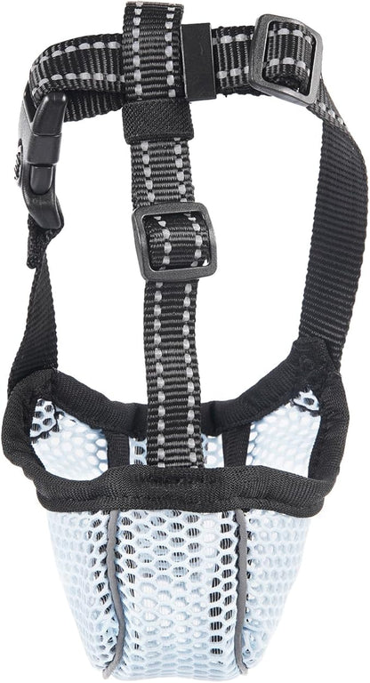 Large Dog Muzzle, Muzzle for Large Dogs to Prevent Eating/Chewing/Biting, Breathable Reflective Adjustable Medium Dog Accessories Dog Muzzle (Blue, M)