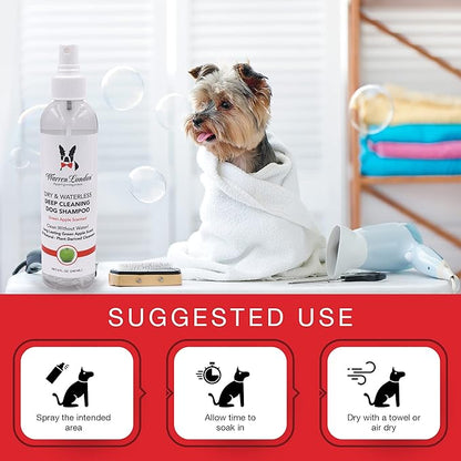 Warren London Dry & Waterless Shampoo for Dogs, 8 fl. oz.
