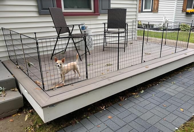 FXW MiniPaws Dog Playpen for Yard & RV Camping, Expandable 20-inch 32 Panels for Puppies and Small Dogs, Portable for Indoor and Outdoor Use