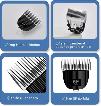 Replacement Blade for nebot P1 Pro Pet Grooming Kit & Vacuum,Size-5F Cut Length 1/4”(6.3mm)