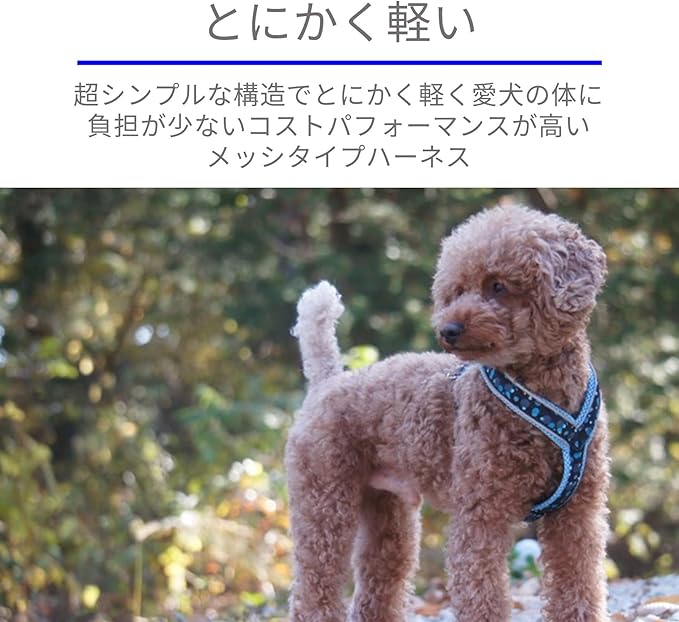 [白山:Hakusan] Y Type Mech Dog Harness Dot Made by Japanese,Comfortable, Light, Easy Put on-Off, 35- Small & Medium God, Red