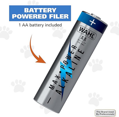 Wahl EZ-Nail Rotary Filer & Nail Clipper for Dogs, Cats, & House Pets - Model 5960-300 Blue