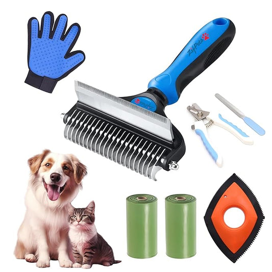 Grooming Brush Dog & Cat, pets, Dog grooming, Cat grooming kit, Premium, Get 7 Products with the purchase of a spectacular dual-function brush