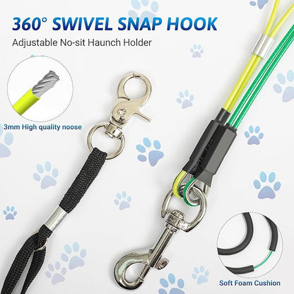 Dog Grooming Arm with 5pcs Pet Bath Brush - 35" Pet Grooming Table Arm with Adjustable No Sit Haunch Holders, Dog Grooming Stand with Loop Noose - Ideal for Small & Medium Dogs
