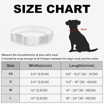 Plutus Pet Cotton Dog Collar, Heavy Duty Collar with Soft Padding, Adjustable and Comfortable for Small Medium and Large Dogs, Royal Blue, XS