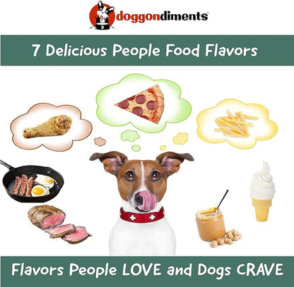 Southern Fried Chicken Flavor Dog Food Topper, Fun People Food Flavors, Powder, Dog Condiments for Meals, Dog Food Toppers for Dogs for Small & Large Breeds,