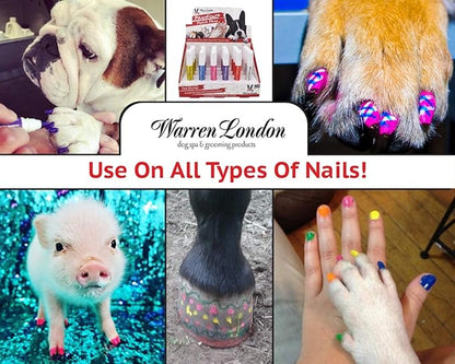 Warren London Pawdicure Dog Nail Polish Pens | Made in USA | Quick Dry, Low Odor, Non-Toxic Dog Accessories | Ideal for Dog Birthday, Dog Costume | Dries in Under 1 Minute | 13 Colors | Blue