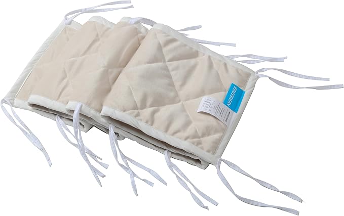 Dog Crate Bumpers With Ties - Apricot Training Pads, Safe and Comfortable Crate, Tail Protector (Bumper Only, Crate Not Included) 42"X28"X10"