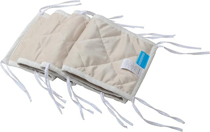 Dog Crate Bumpers With Ties - Apricot Training Pads, Safe and Comfortable Crate, Tail Protector (Bumper Only, Crate Not Included) 42"X28"X10"