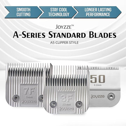 Raptor/Falcon Series A Blade - Professional Grade Dog Clipper Grooming Blade, Detachable, Replacement Blades - Stainless Steel, Coated Ceramic,(A Series #30)