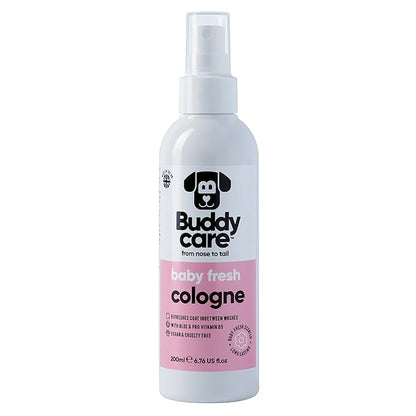 Dog Cologne - Baby Fresh - 200ml - Delicate and Powdery Scented Dog Cologne - Refreshes Between Dog Washes
