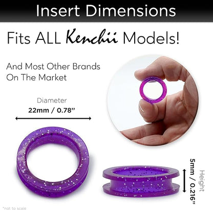 Kenchii Extra Soft Premium Shear Finger Ring Inserts - Thick, Quality Comfort. Elevate Your Grooming Experience with Precision and Style in Multiple Colors