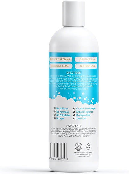 Mighty Mutt Shed Control Shampoo – Deshedding Dog Shampoo | Fresh Scent | Softens & Nourishes Coat | Reduces Shedding | Hypoallergenic, Anti-itch Dog Shampoo Shedding Control – Fresh Breeze | 16 fl oz