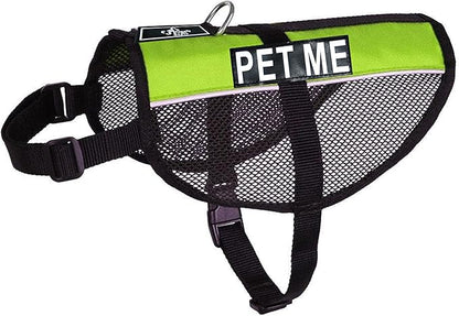 Doggie Stylz Service Dog mesh Vest Harness Cool Comfort Nylon Purchase Comes with 2 Reflective PET ME pathces. Please Measure Your Dog Before Ordering