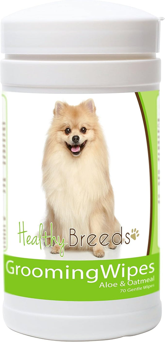 Healthy Breeds Pomeranian Grooming Wipes 70 Count