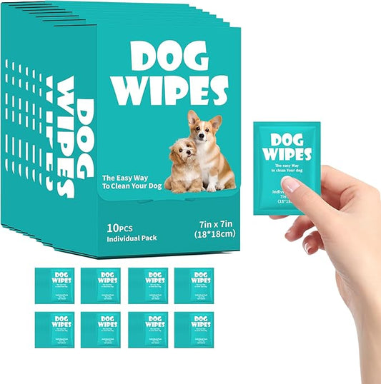 Pet Wipes for Dogs, Cleaning and Odor-Controlling Grooming Wipes for Paws, 80 Count