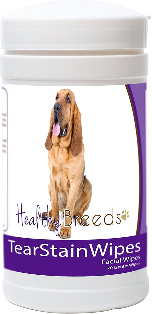 Healthy Breeds Bloodhound Tear Stain Wipes 70 Count