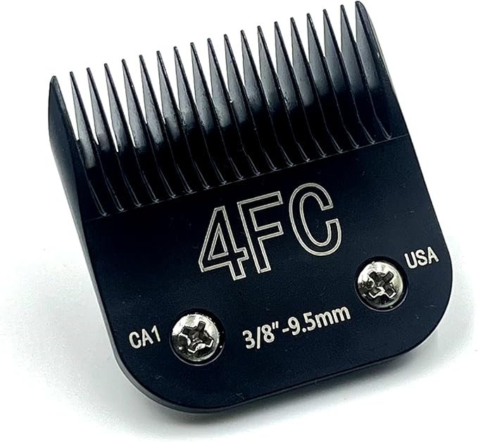 Detachable Steel Pet Dog Clipper Blades, Size-4F, Compatible with Andis Cut Length 3/8"
