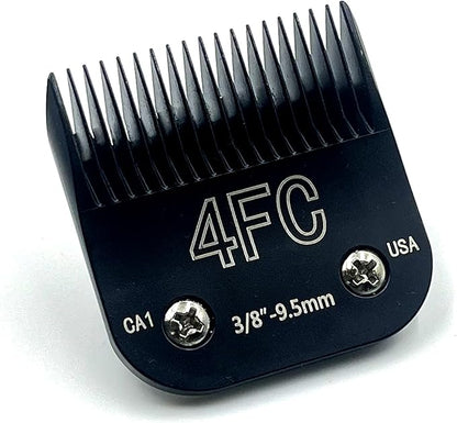 Detachable Steel Pet Dog Clipper Blades, Size-4F, Compatible with Andis Cut Length 3/8"