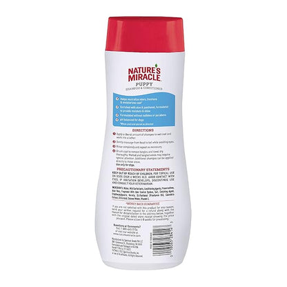 Nature's Miracle Puppy Shampoo & Conditioner, 16 Oz, Cotton Breeze Scent