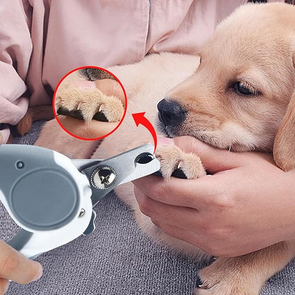 Pet Nail Clippers, Dog Nail Trimmers with Safety Guard to Avoid Excessive Cutting Nails, Dog Grooming Clippers has a Variety of Colors Suitable for Dogs, Cats and Other Pets（Grey）