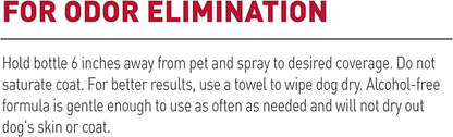 Nature's Miracle Freshening Spray For Dogs Freshens Dog’s Coat Between Baths And Neutralizes Tough Odors With Sunkissed Breeze Scent, 8 Ounces (Pack of 2)