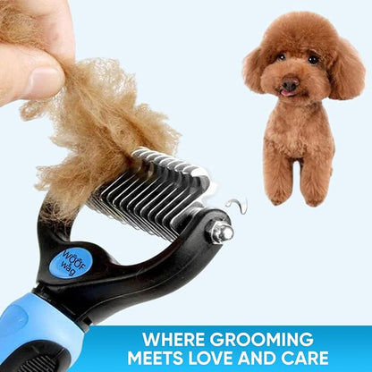 YNR Pet Cat Dog Horses Hair Fur Shedding Trimmer Grooming Dematting Rake Deshedding Comb Brush Tool Kit