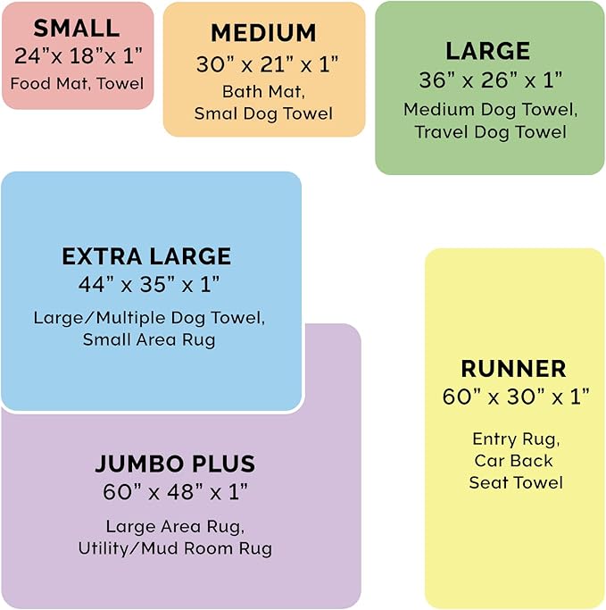 Furhaven 60" x 48" Highly Absorbent Dog Door Mat for Muddy Paws, 100% Washable, Perfect for Entryway, Kitchen, & Bathroom Use - Chenille Shammy Rug - Mud (Brown), Jumbo Plus/XXXL