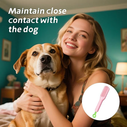 Retractable Pet Brush-8.7in. Soft - Bristled For Gentle Hair Removal On Small Dogs (Yorkies, Shih Tzus, Maltipoos), Pink