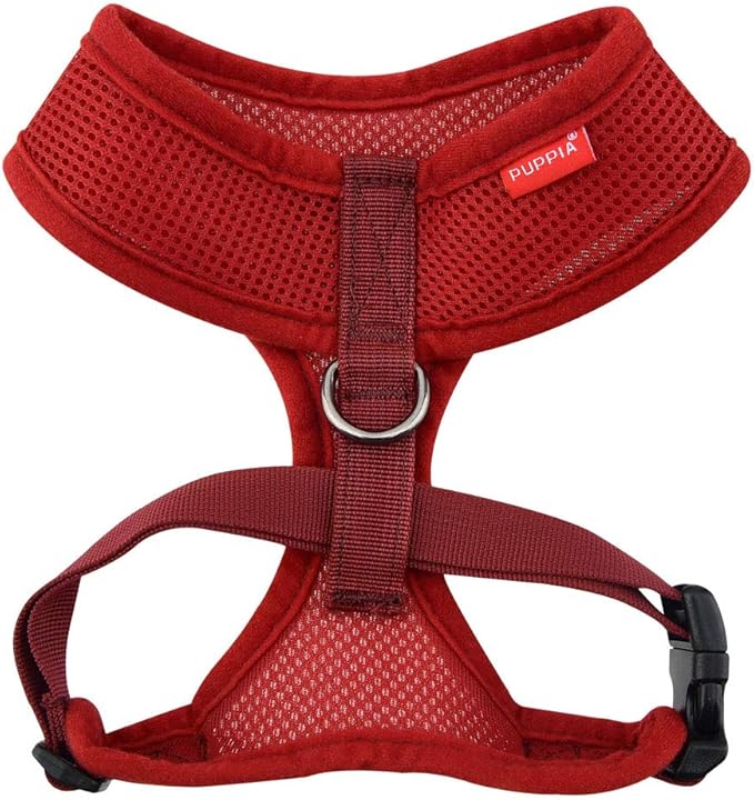 Puppia Soft Dog Harness, Wine, X-Large (PDCF-AC30-WN-XL)