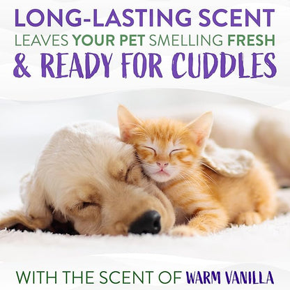 TropiClean Warm Vanilla Waterless Facial Cleanser for Dogs | Dog Foam Face Wash | Dog Face Wash Derived from Natural Ingredients | Cat Friendly | Made in the USA | 7.4 oz.