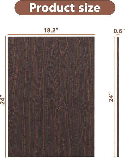 Piskyet Dog Crate Topper Wood Countertop for 48 42 36 30 24 inch Dog Cage, Dog Crate Cover,Dog Kennel Topper(Crate Not Include) (Walnut, for 24 Inch Crate)