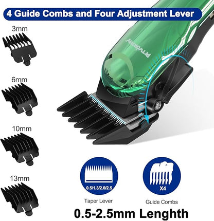 Quiet Dog Grooming Kit - 2000mAh Quiet Dog Grooming Clippers for Heavy Thick Hair Coats Waterproof Rechargeable Cordless Clippers Adjustable Safe and Easy to Clean Home Pet Grooming Tool