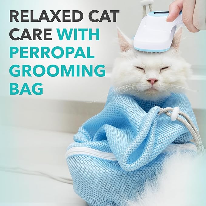 Pet Grooming Cat Hair Brush - Self Cleaning Brushes for Long and Short Haired Cats Dogs | Shedding, Matted Fur, Undercoat Cleaner Tool | Soft Bristle, One-Click Release Button