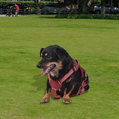 Petmolico Escape Proof Dog Harness Vest, Adjustable No Pull Vest Reflective Dog Harness Vest for Large Dogs(Red,Medium)