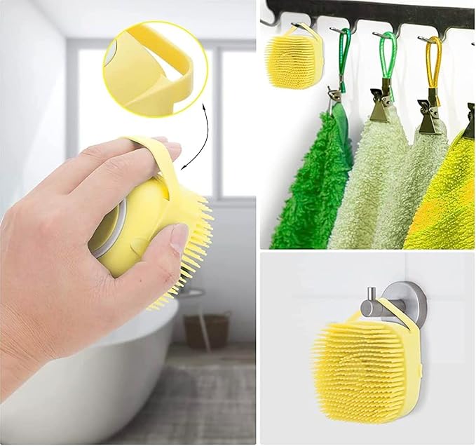 Pet Dog Shampoo Massager Brush Cat Massage Comb Grooming Scrubber Shower Brush for Bathing Short Hair Soft Silicone Brushes